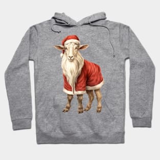 Vintage Christmas Goat Hoodie